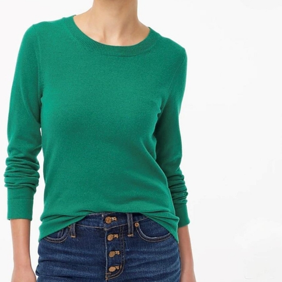 NWT!! J. CREW, Wool Blend, Teddie Crew Neck Sweater. Size XL - Picture 1 of 9
